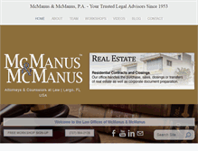 Tablet Screenshot of mcmanusestateplanning.com